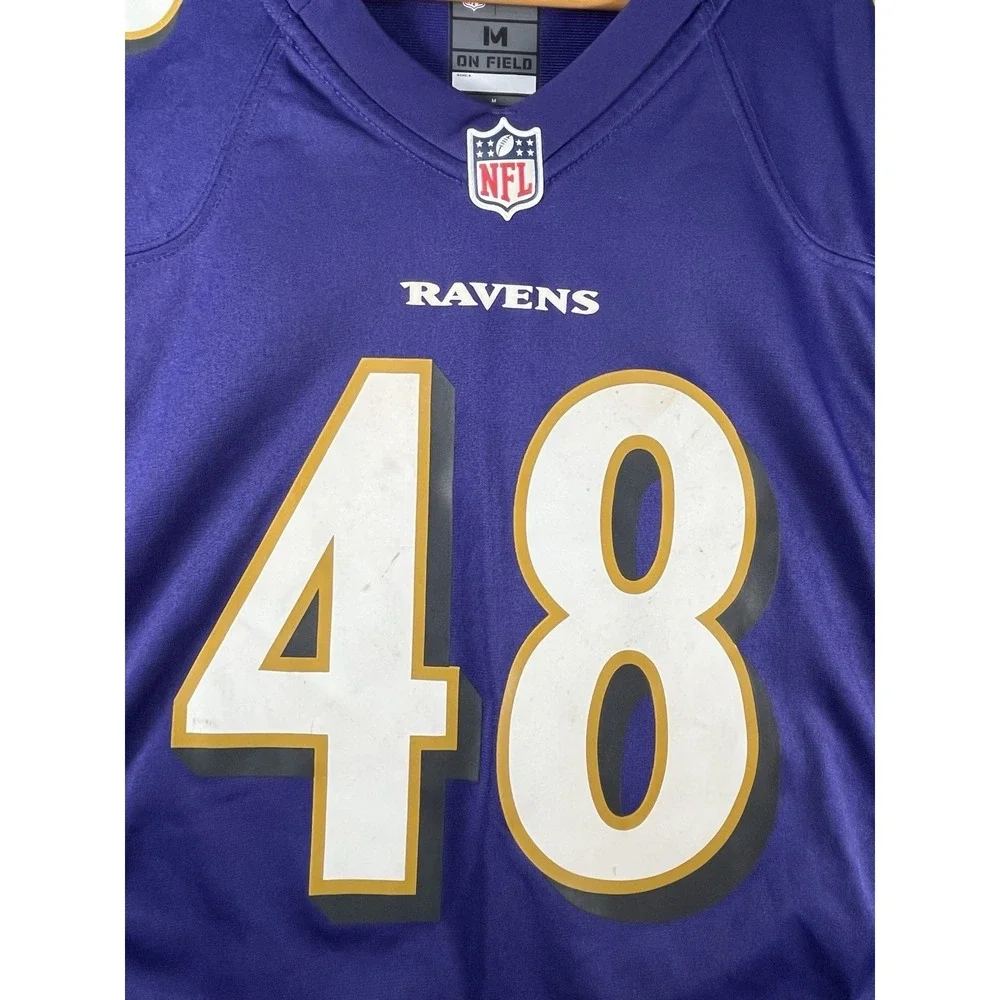 Nike On Field Baltimore Ravens NFL Jersey Queen 48 Purple Nike Size M